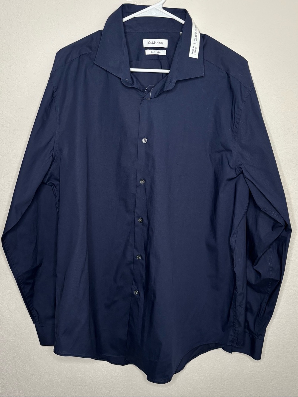 Calvin Klein Men's Navy Dress Shirt
